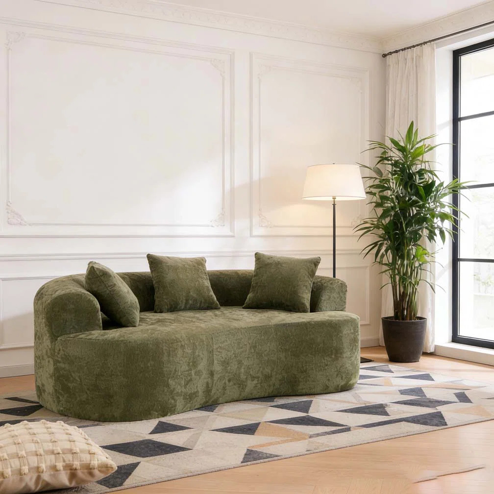 modern Crescent-shaped sofa | Wayfair North America