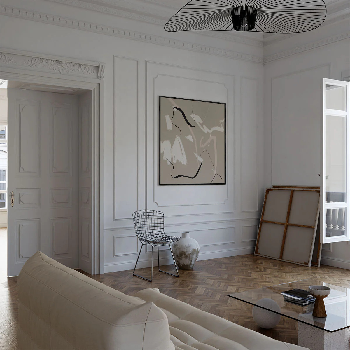 Abstract Study XI Framed Canvas | Abstract House