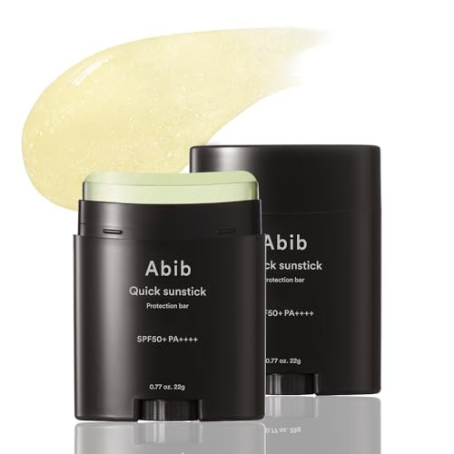Abib Quick Sunstick Protection Bar SPF50+ 0.77 fl oz/22 g Sun Care, No Whitecast Sunscreen, No Sticky for All Type Skin, Face and Body, Less Stress | Amazon (US)