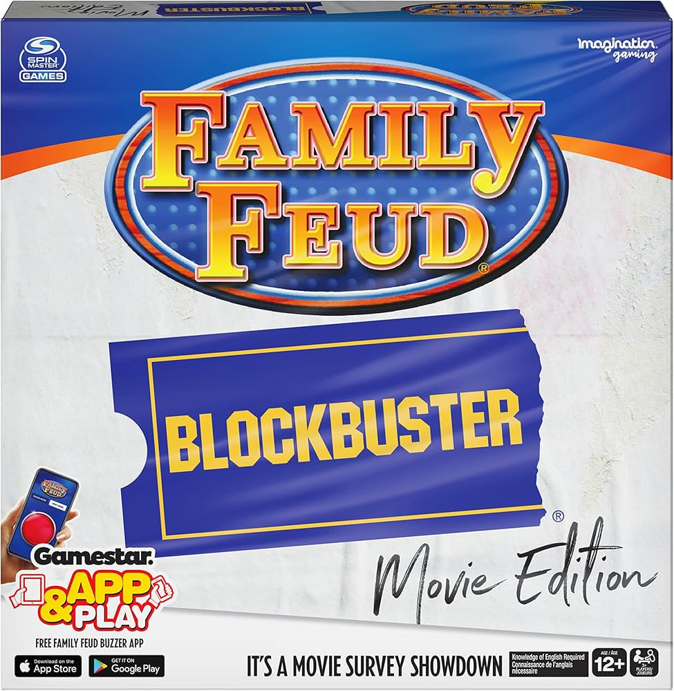 Spin Master Family Feud Blockbuster Edition, Movie Trivia Survey Showdown Board Game for Ages 12 ... | Amazon (US)