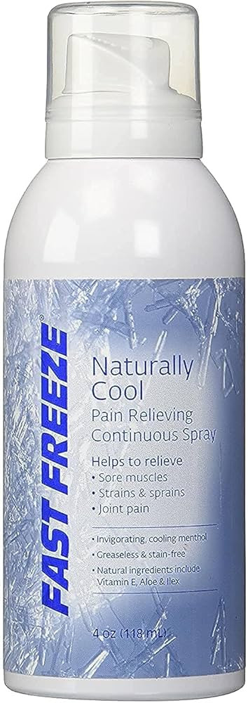 Fast Freeze All-Natural Cooling Pain Relief Therapy: Continuous Spray, 4 fl oz, packaging may var... | Amazon (US)