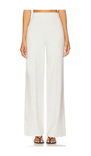 Ponte Knit Straight Leg Pant in Heather Grey | Revolve Clothing (Global)