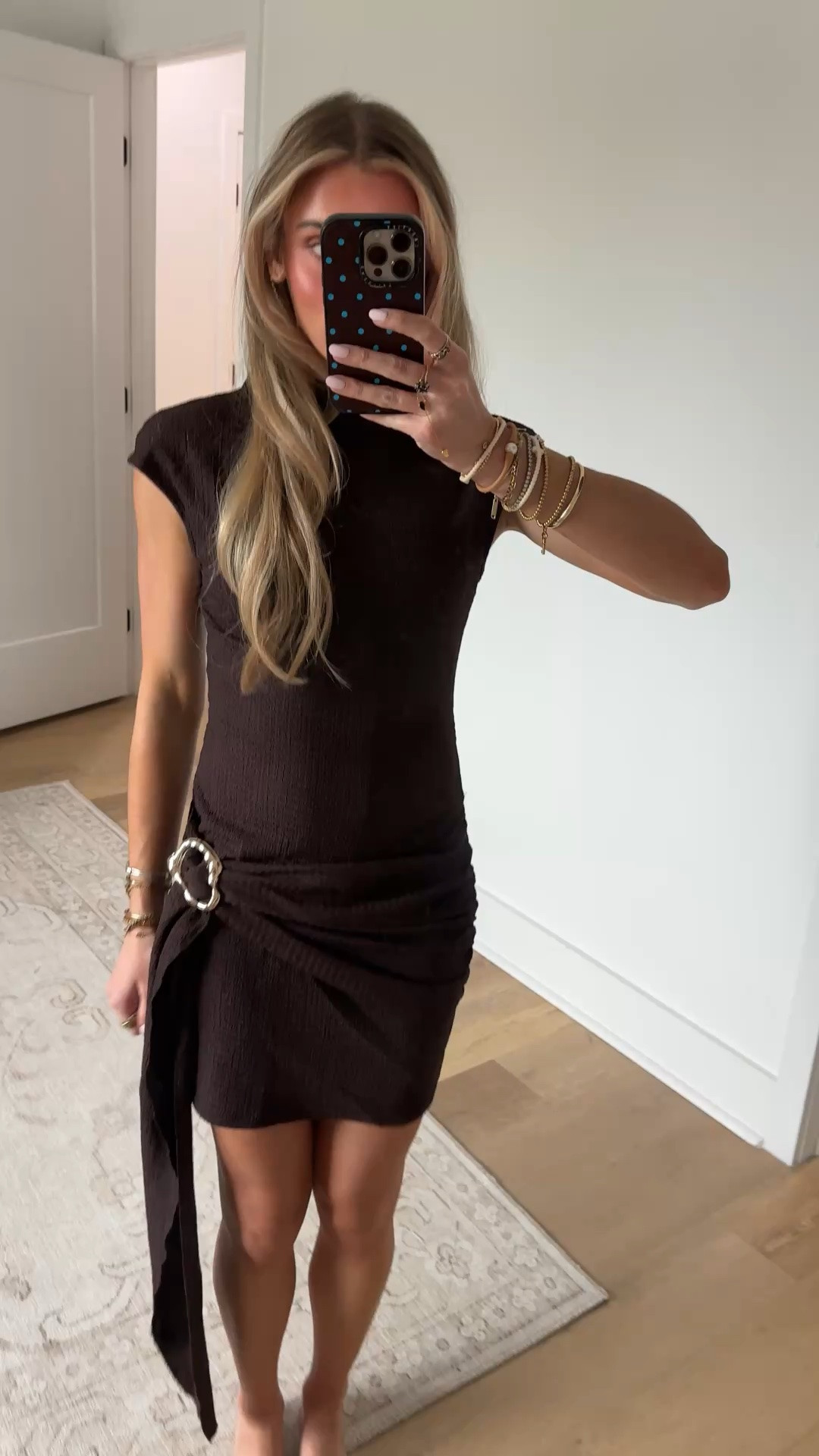 Amazon size small Verdusa Women's Ruched Wrap Bodycon Mini Dress Cap Sleeve Summer Cocktail Dresses Party Outfits

#LTKootd #LTKWedding #LTKSaleAlert