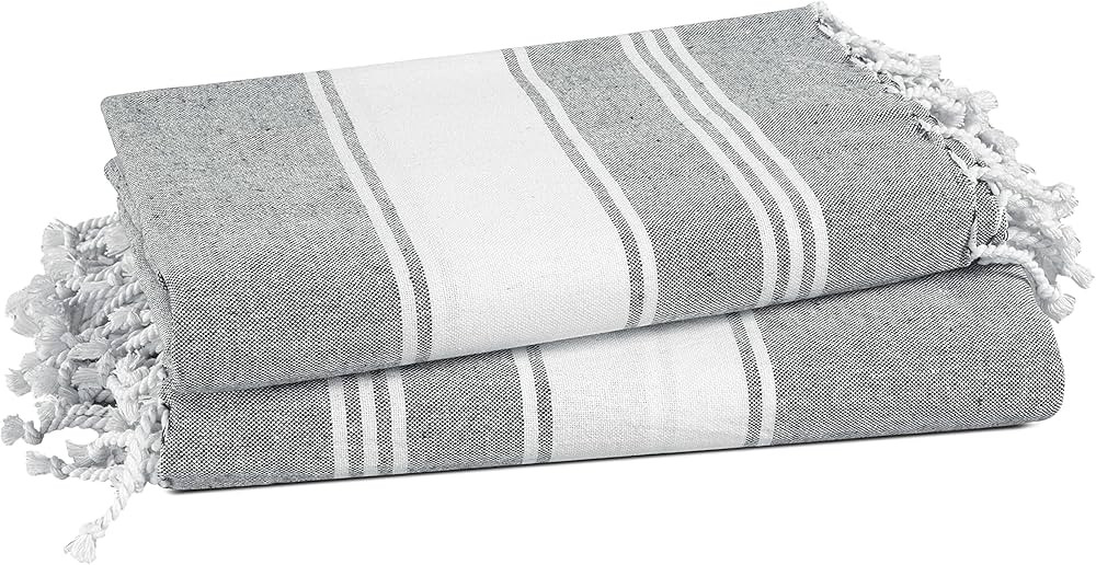 LANE LINEN Beach Towel, 2 Pack Beach Towels Oversized, 39"x71", Quick Dry Pool Towels for Adults,... | Amazon (US)