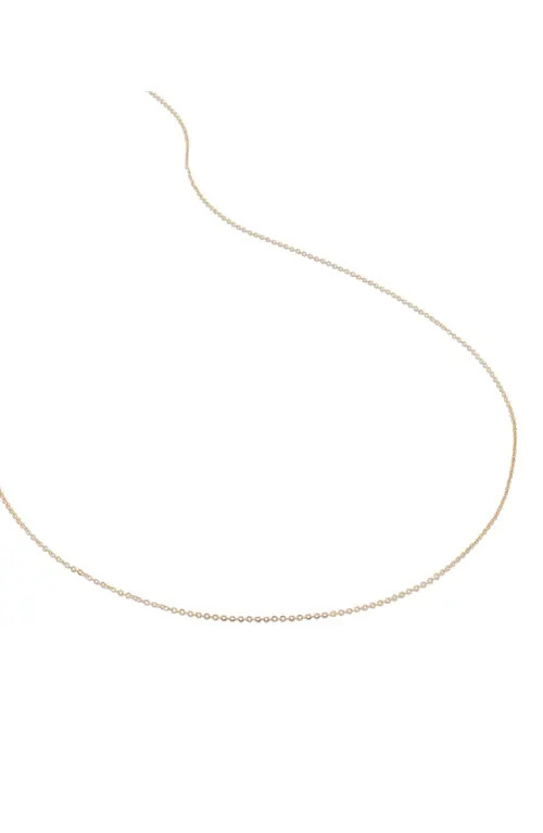 Monica Vinader Super Fine Chain Necklace in 14K Solid Gold at Nordstrom | Nordstrom
