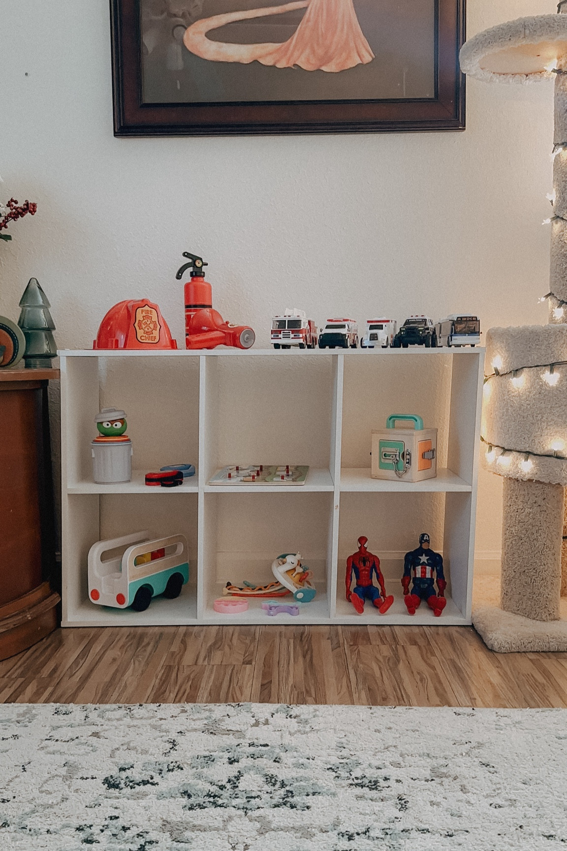 Toddler twin boys weekly toy rotation - city theme