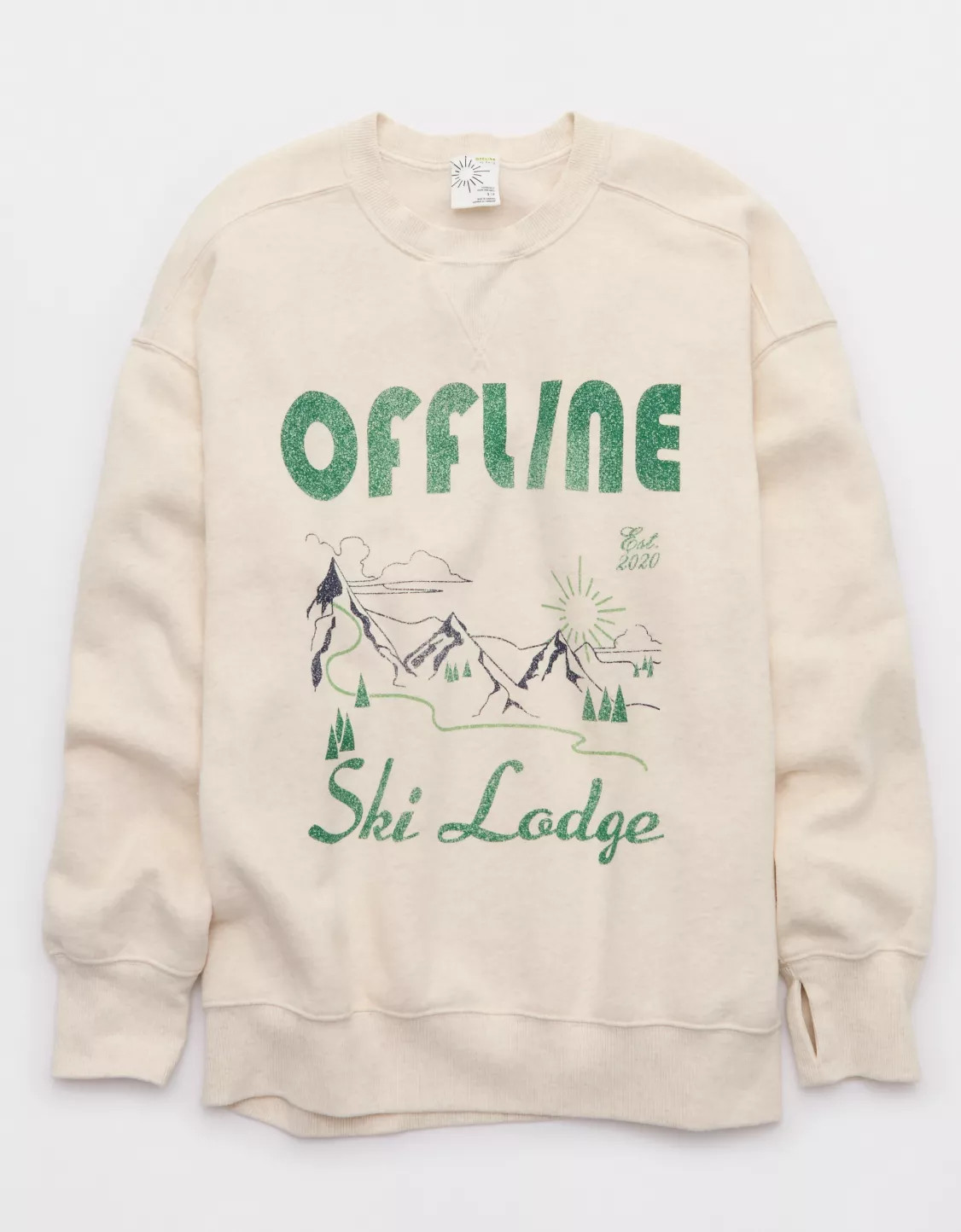 OFFLINE By Aerie Cloud Fleece Oversized Crewneck | Aerie