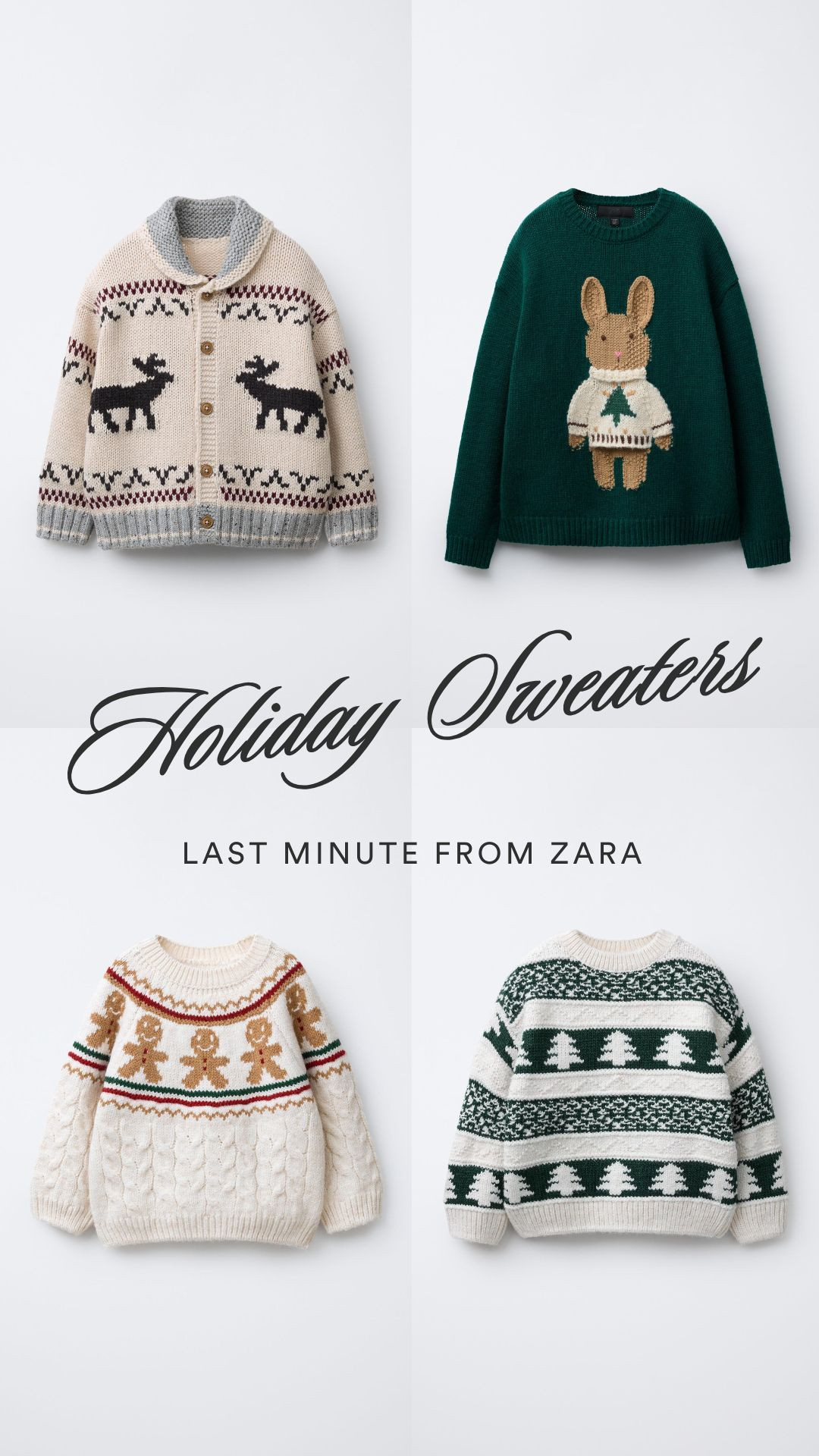 Holiday sweaters from Zara! Last minute outfits for the kids!  

 #LTKHoliday #LTKFindsUnder100 #LTKKids