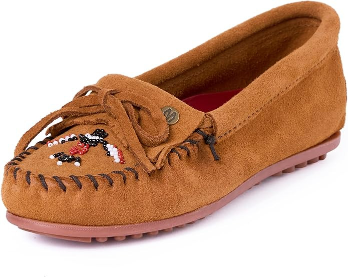 Minnetonka Women’s Thunderbird Animikii Beaded Moccasins | Amazon (US)