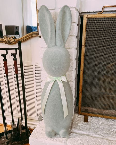 Affordable Easter decorations | $25 flocked bunny

#LTKhome #LTKfindsunder50 #LTKSeasonal