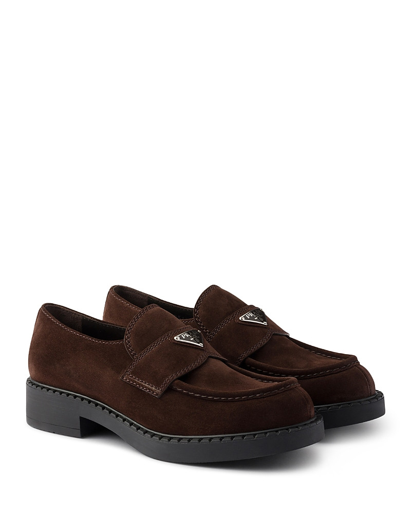 Prada Men's Chocolate Suede Loafers | Bloomingdale's (US)