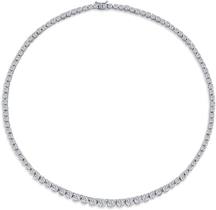 Classic Traditional Bridal Cubic Zirconia Graduated AAA CZ Square Cut Channel Set Or Round Prong ... | Amazon (US)