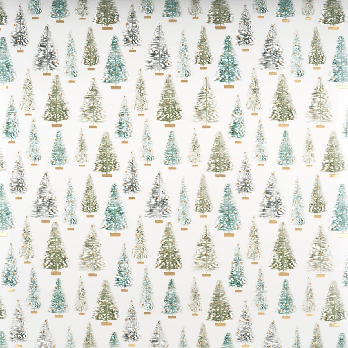 Woodland Bottlebrush Tree Wrapping Paper | The Container Store
