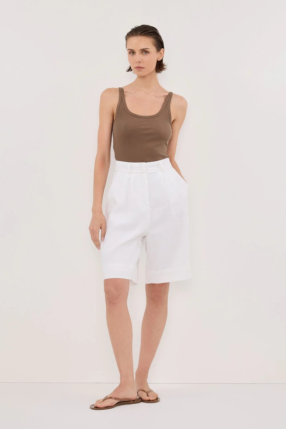 NINA CLOVER LOW SCOOP KNIT TANK | DISSH