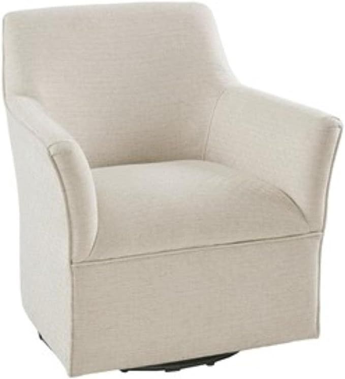 Madison Park Augustine Swivel Glider Chair - Solid Wood, Plywood, Metal Base Accent Armchair Mode... | Amazon (US)
