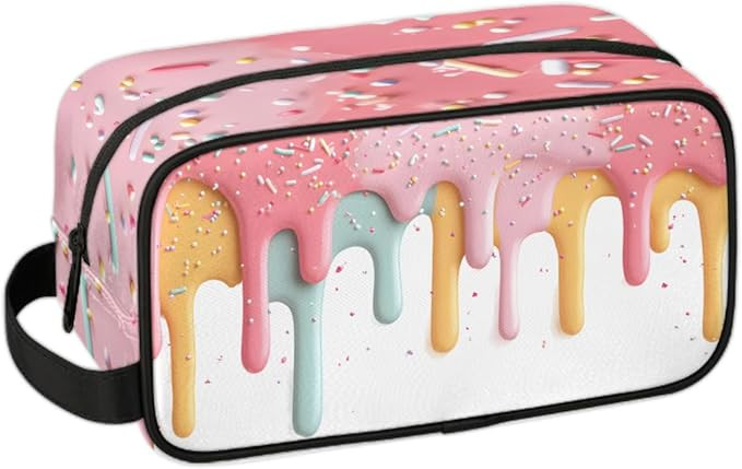 Kids Toiletry Bag, Girls Cosmetic Bag for Purse, Cute Makeup Bags, Aesthetic Small Toiletry Pouch... | Amazon (US)