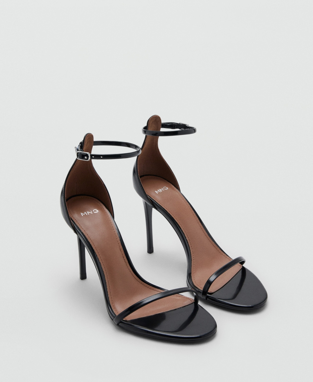 Mango Women's Strappy Heeled Sandals - Black | Macy's
