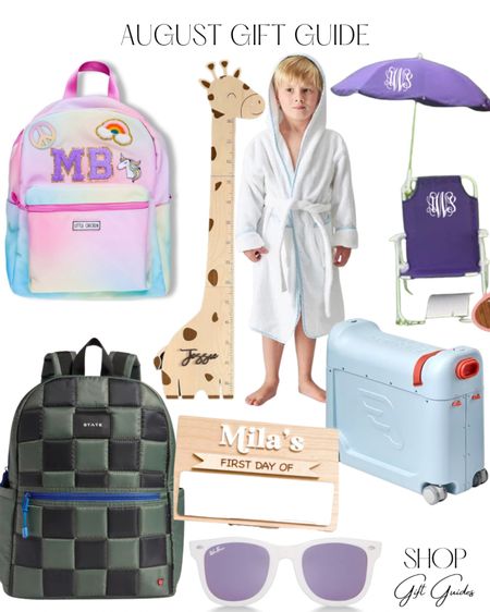 August gift guide: kids! 

Beach trip, growth chart, personalized gifts, back to school gifts, traveling with kids, toddler gift guide, kids bath robe 

#LTKfamily #LTKkids #LTKBacktoSchool