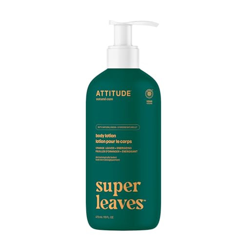 ATTITUDE Body Lotion, EWG Verified Moisturizer, Vegan Skin Care Products, Non-Greasy, Hydrating for Dry Skin, Cruelty Free, Energizing, Orange Leaves, 16 Fl Oz | Amazon (US)