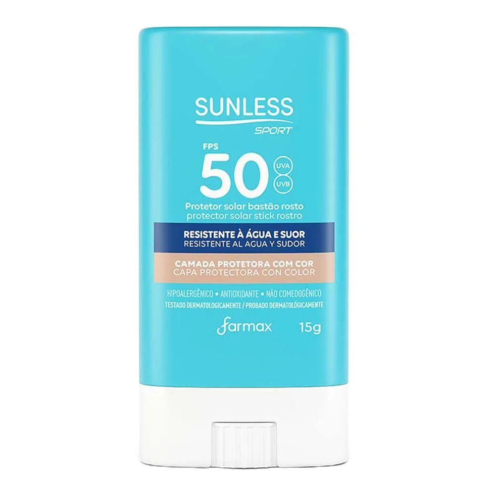 Protetor Solar Facial Stick com Cor Sunless Sport FPS 50 15g - Lojas Renner | Renner (BR)