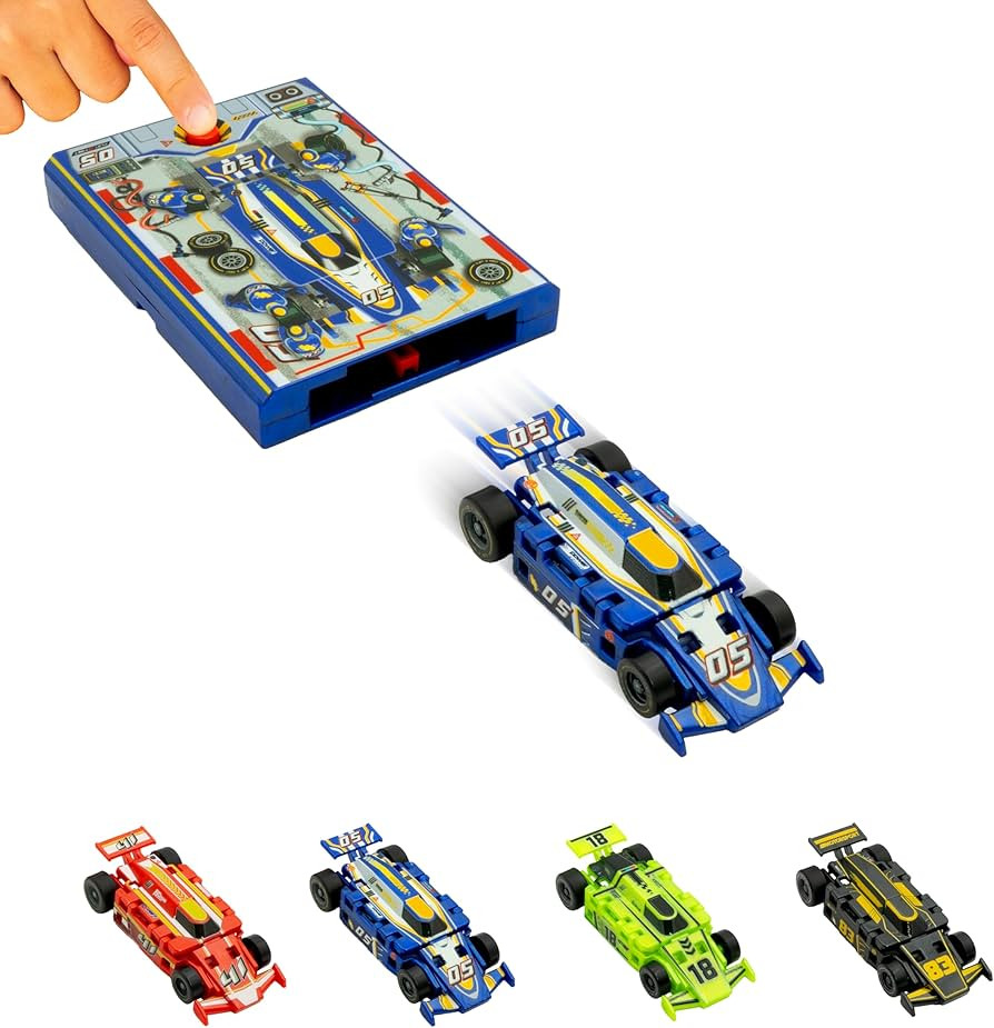 FLAT 2 FAST Original Speed Card Racer – Flat Car Racer and Pocket Size Racecar Launcher with Re... | Amazon (US)