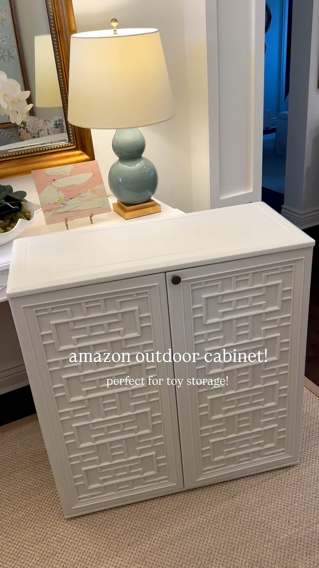 Chippendale outdoor cabinet!