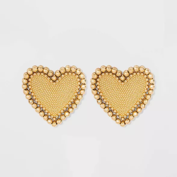 SUGARFIX by BaubleBar Beaded Heart Stud Earrings | Target