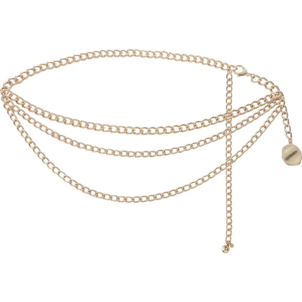 Ettika Modern Edge Chain Belt in Gold at Nordstrom | Nordstrom