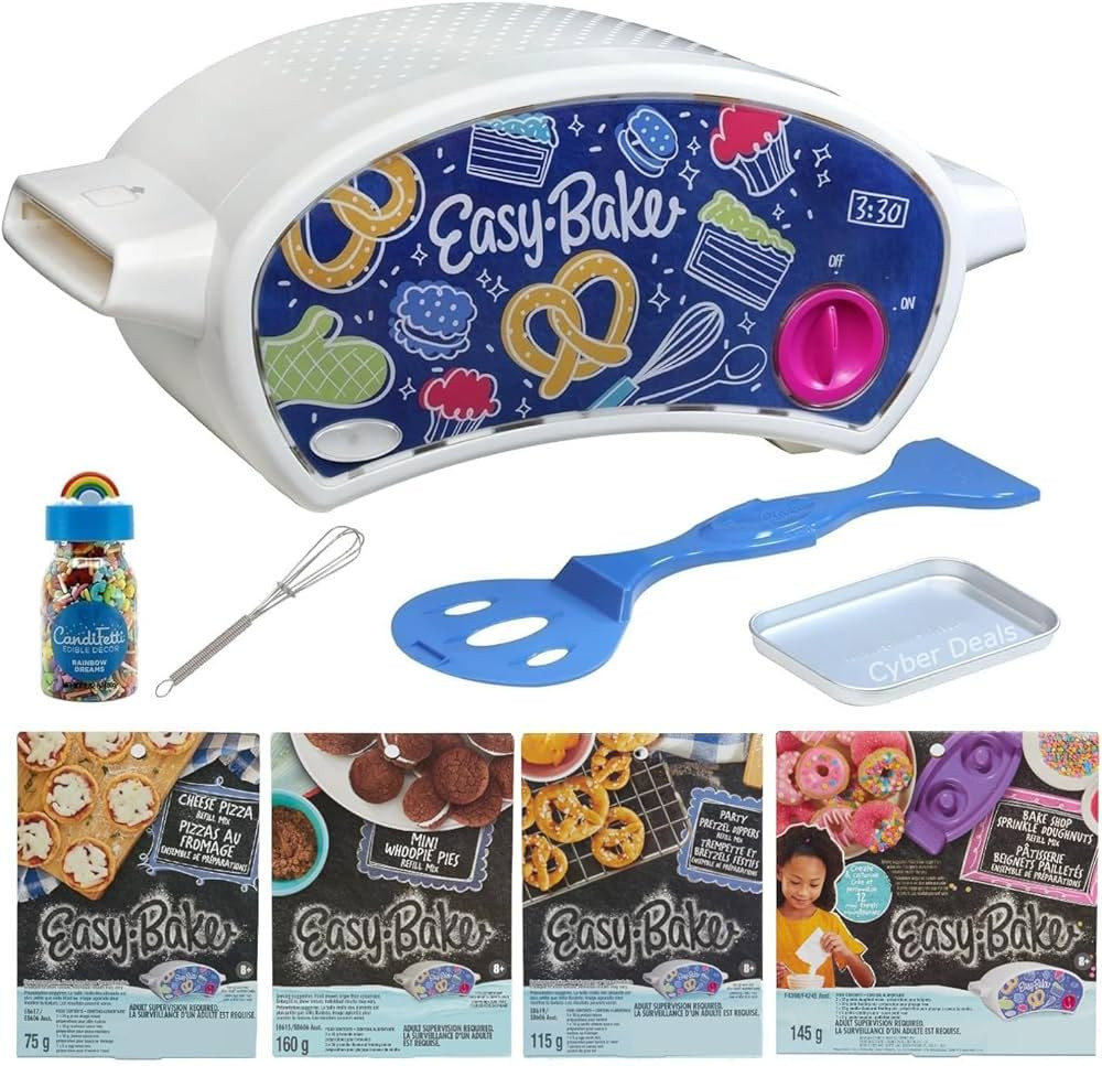 Ultimate Easy Bake Oven Baking Bundle - Oven, Cookie, Pretzel, Pizza Mixes + Sprinkles & Whisk fo... | Amazon (US)