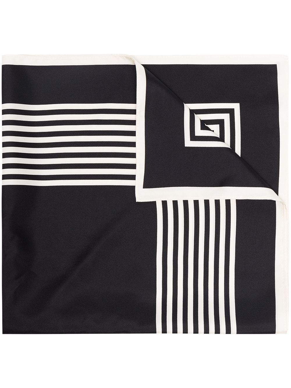 lescarf No. 2 silk scarf - Black | Farfetch Global