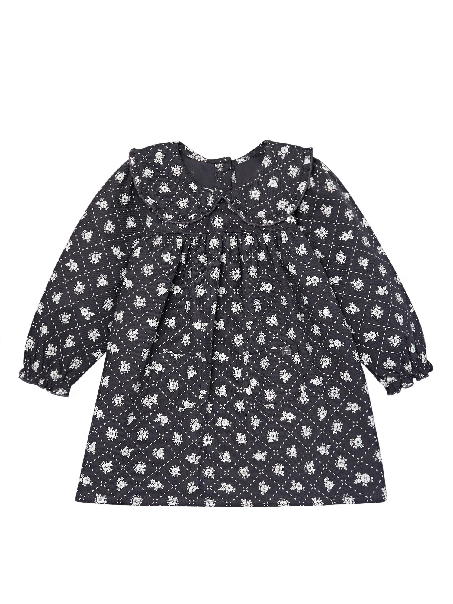 Modern Moments by Gerber Toddler Girl Ruffle Dress with Collar, Sizes 12M-5T | Walmart (US)