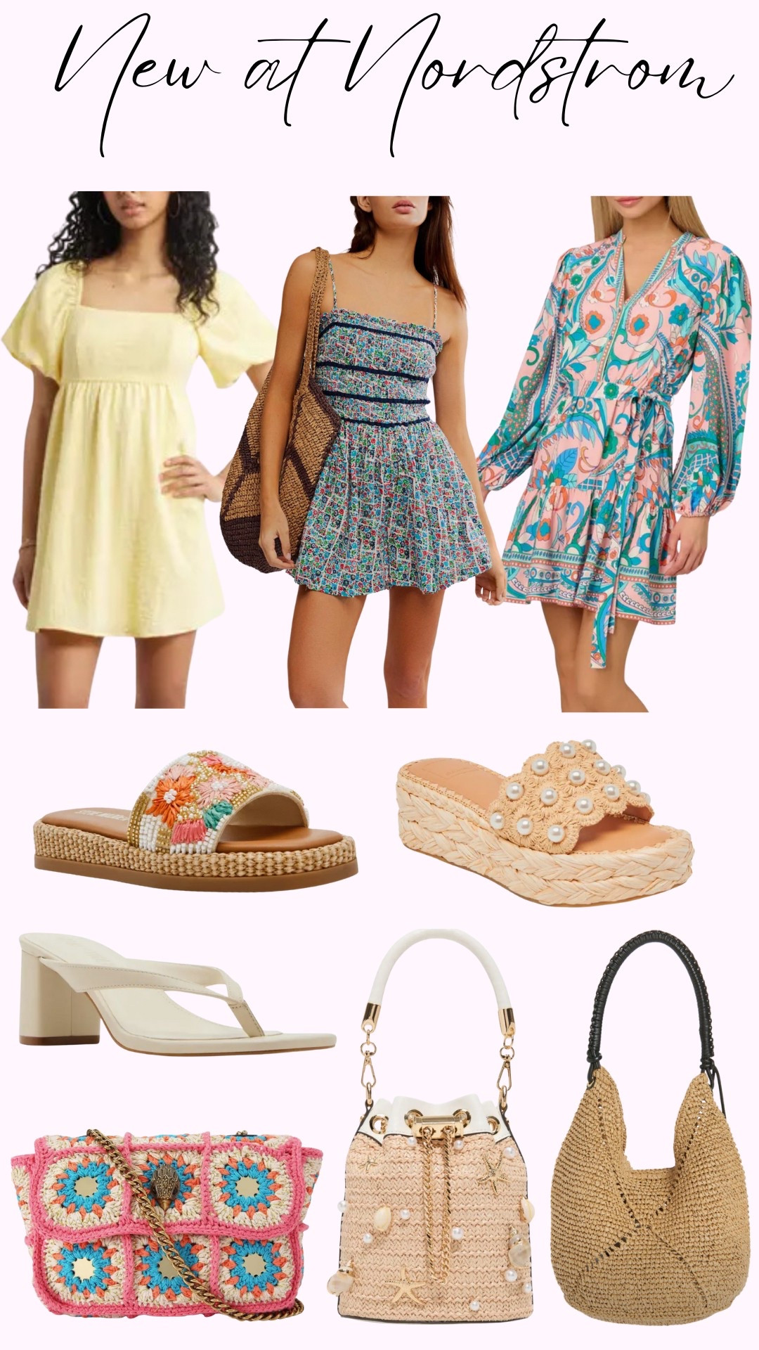 Nordstrom new arrivals, Nordstrom spring outfits, spring sandals, spring handbags, spring dresses 

#LTKItBag #LTKShoeCrush #LTKTravel