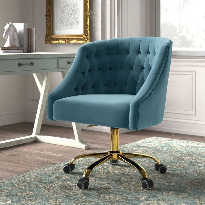 Louise Velvet Hand-Curated Task Chair | Wayfair North America