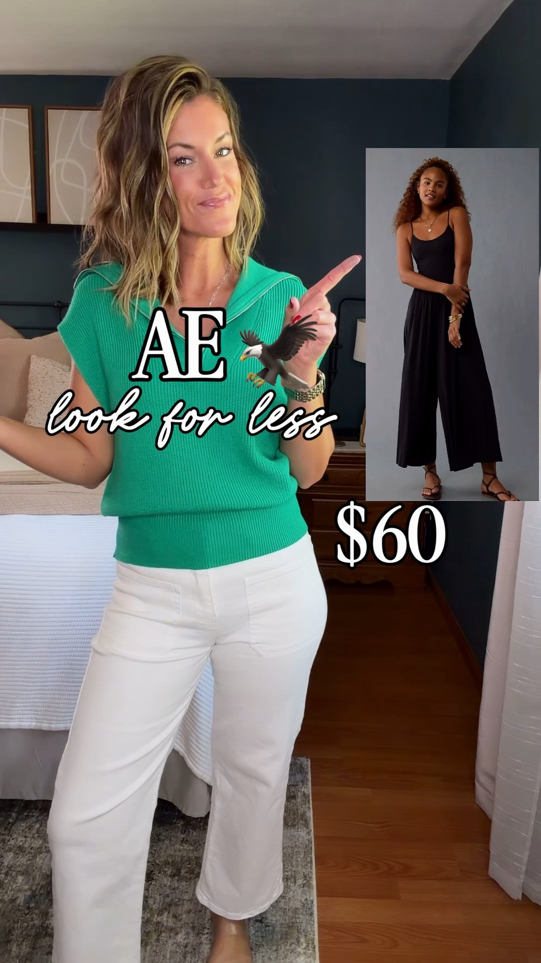 No need to splurge on this $60 jumpsuit from AE. Walmart just released an $18 option. 
Wearing medium, I’m 5’8, 145lbs

#LTKSeasonal #LTKOver40 #LTKmomlife