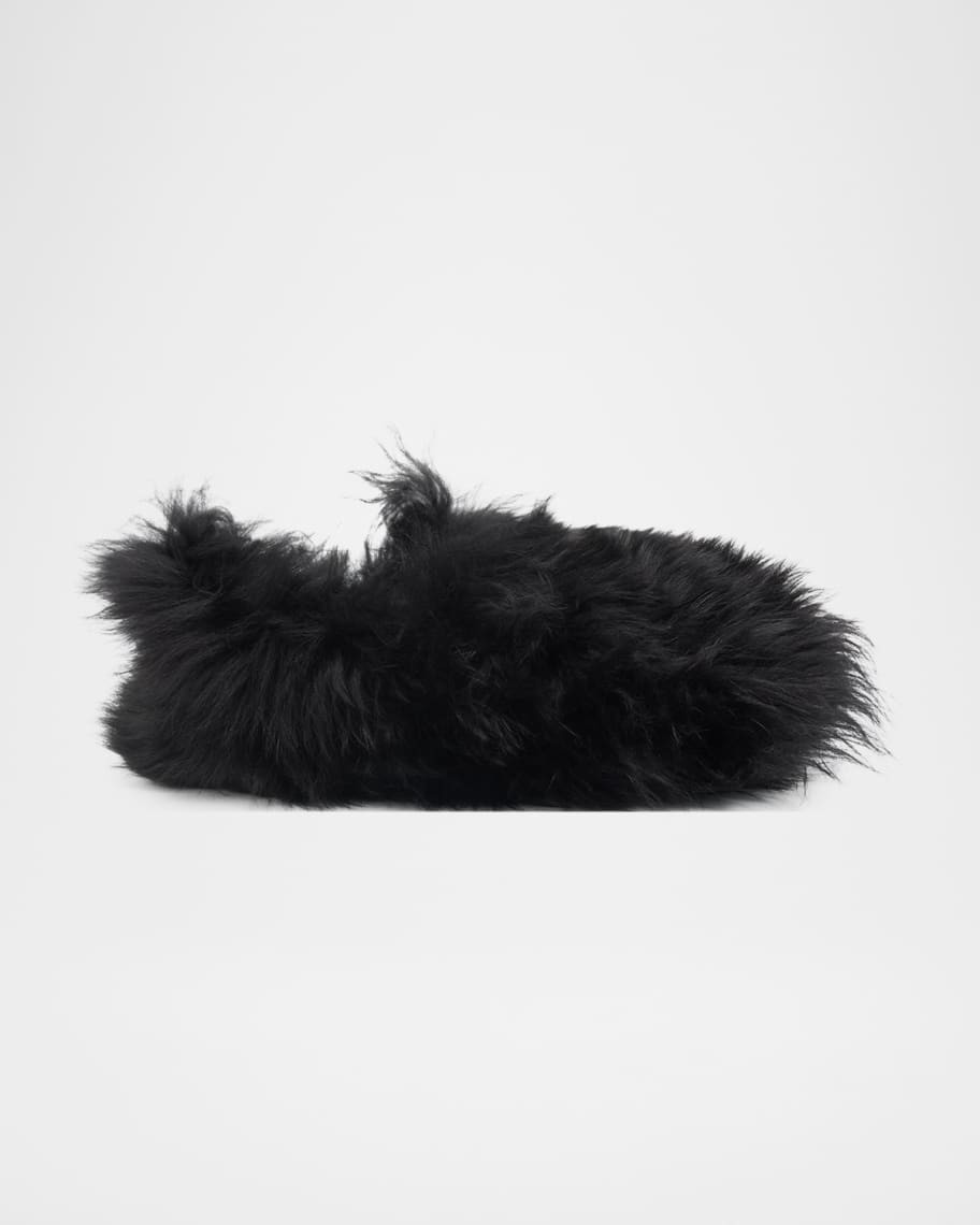 Moncler Snug Shearling Slippers | Neiman Marcus