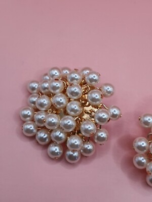 Lele Sadoughi Gold Tone Petite Pearl Cluster Stud Earrings | eBay US