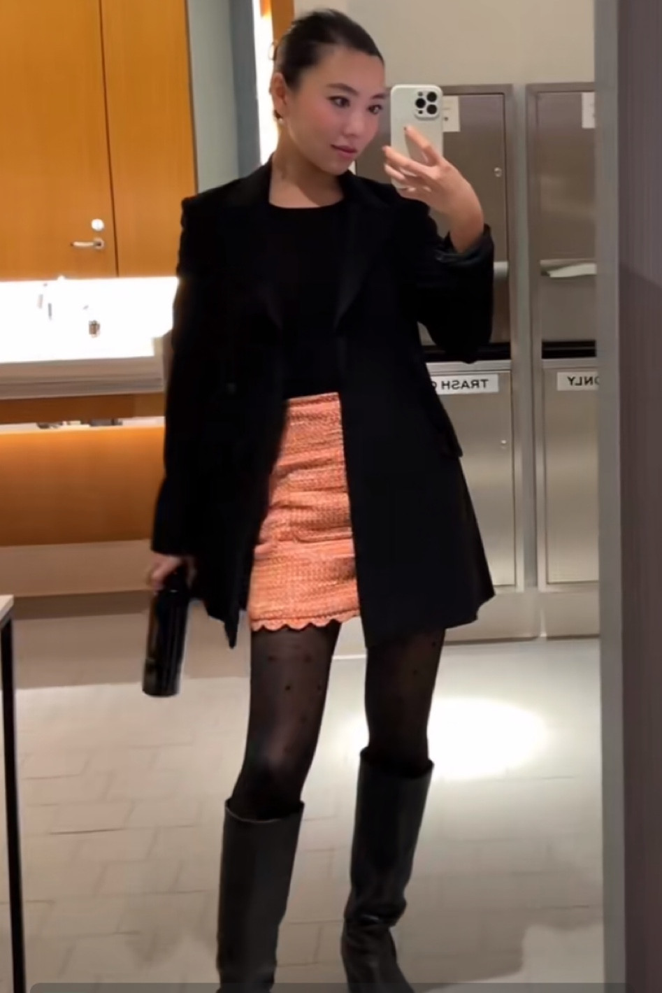 A black blazer paired with a coral tweed skirt is perfect for work!

#LTKWorkwear #LTKStyleTip
