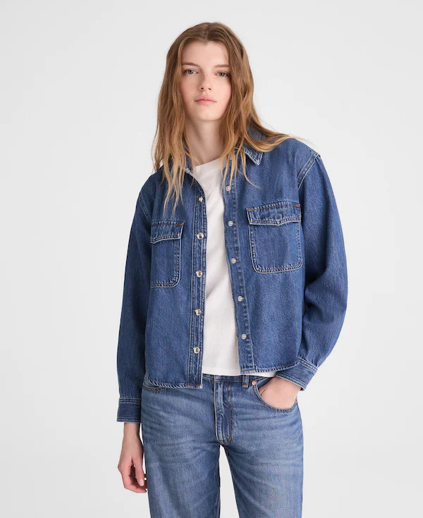Denim Oversized Shirt-Jacket | Madewell