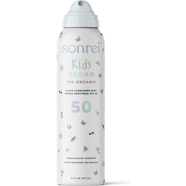 Kids Clear Organic SPF 50 Clear Sunscreen Mist | Maisonette