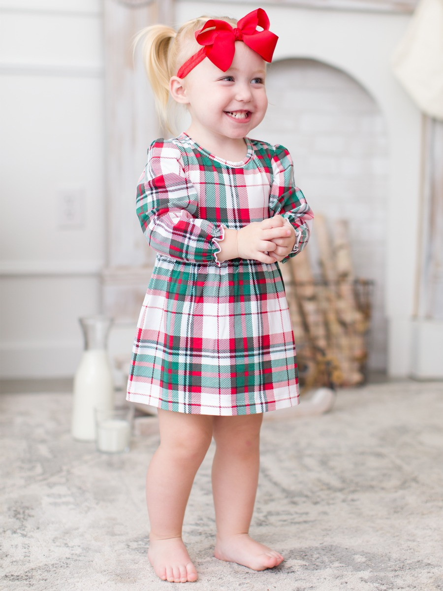 Knit Long Sleeve Skirted Romper | RuffleButts / RuggedButts