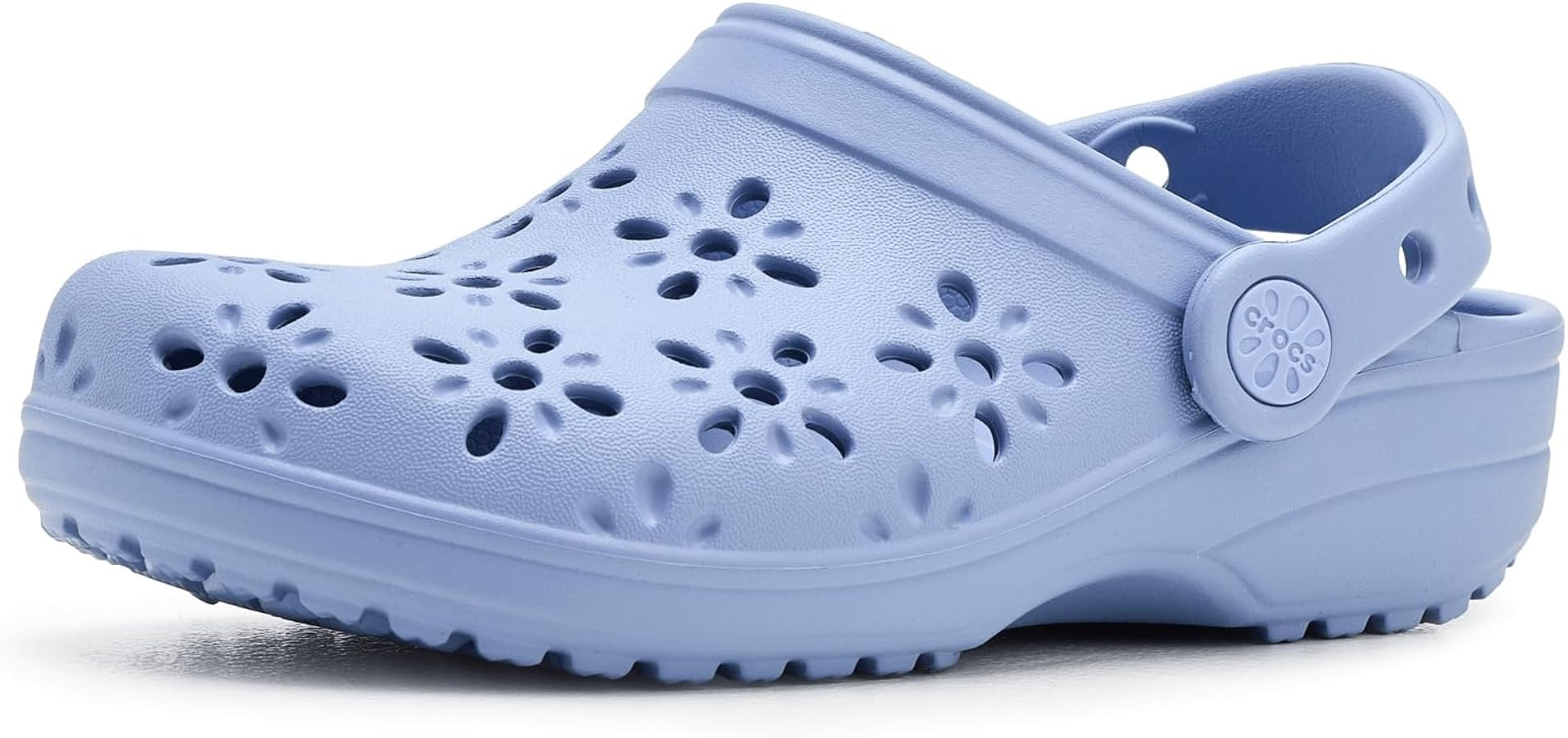 Crocs Unisex-Child Classic Clogs with Floral Cut Out Design, Kids and Toddler Shoes | Amazon (US)