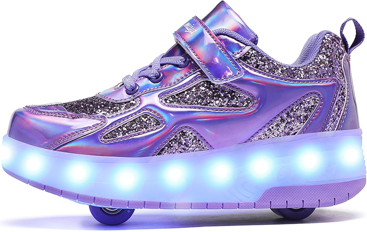 Ufatansy Roller Shoes Girls Boys Sneakers with Wheels Roller Skate Shoes USB Charging with LED Li... | Amazon (US)