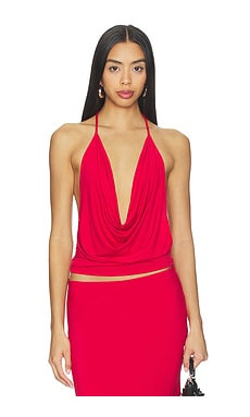 Bella Venice The Elsa Halter Top in Red from Revolve.com | Revolve Clothing (Global)