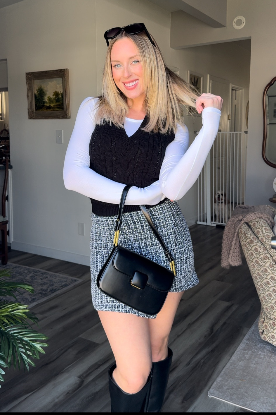 sweater vest + mini skirt = 😍🖤

#LTKFindsUnder50 #LTKSeasonal #LTKShoeCrush