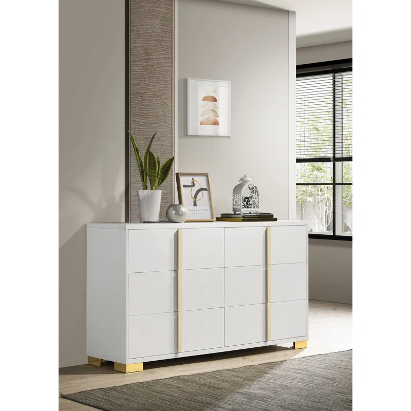 Willa Arlo™ Interiors Jelissa 6 Drawer 58.5" W Double Dresser & Reviews | Wayfair | Wayfair North America