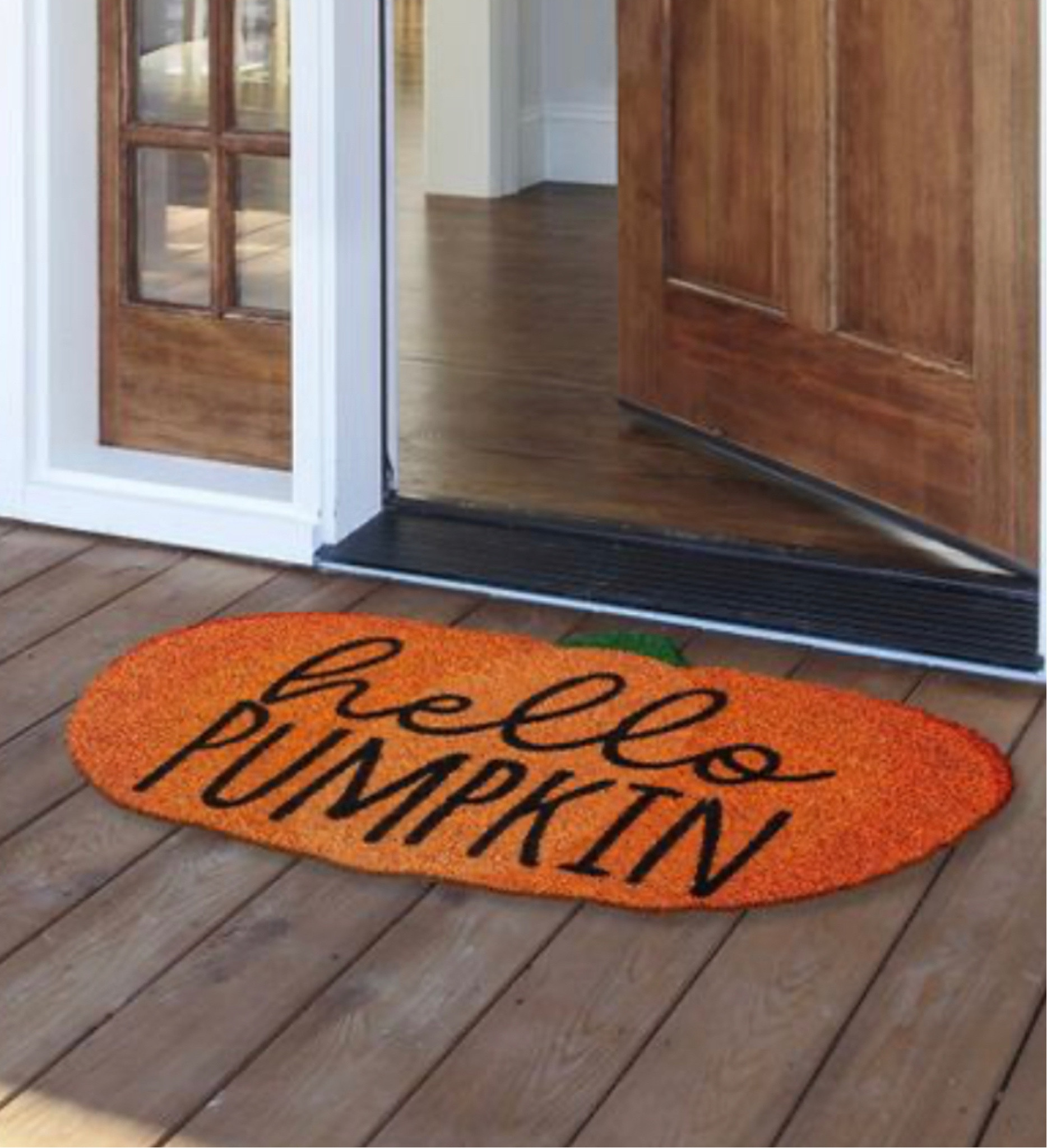 Hello pumpkin doormat perfect for fall! Are you in the fall decorating mood yet?? 

#LTKhome #LTKSeasonal #LTKunder50