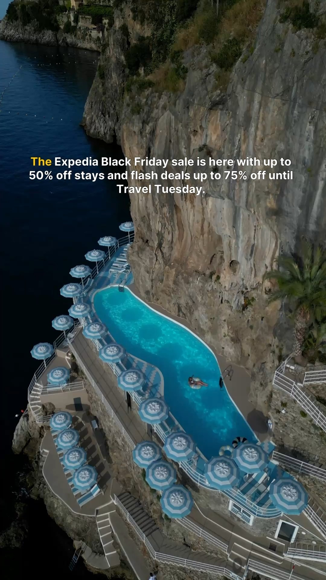 #EGPartner The Expedia Black Friday Sale is here- with up to 50% off stays & flash deals up to 75% off until Travel Tuesday!
It's the perfect time to book those dreamy places you've been saving, from beach escapes to mountain retreats.

You'll find hotels I've stayed at — and a few l'm dreaming of - all at limited-time prices.
Every trip starts with a little inspiration, and this sale is the best place to find it.
So don't wait too long... the best deals disappear fast.

Book by 12/2/2025 11:59 pm in hotel property local time; travel by 12/30/2026. Member Prices are available to Expedia® app users and One Key members. Limited availability, while supplies last. See site on 11/28, 12/1, and 12/2 for details.

#paidlink #ad 

#LTKTravel