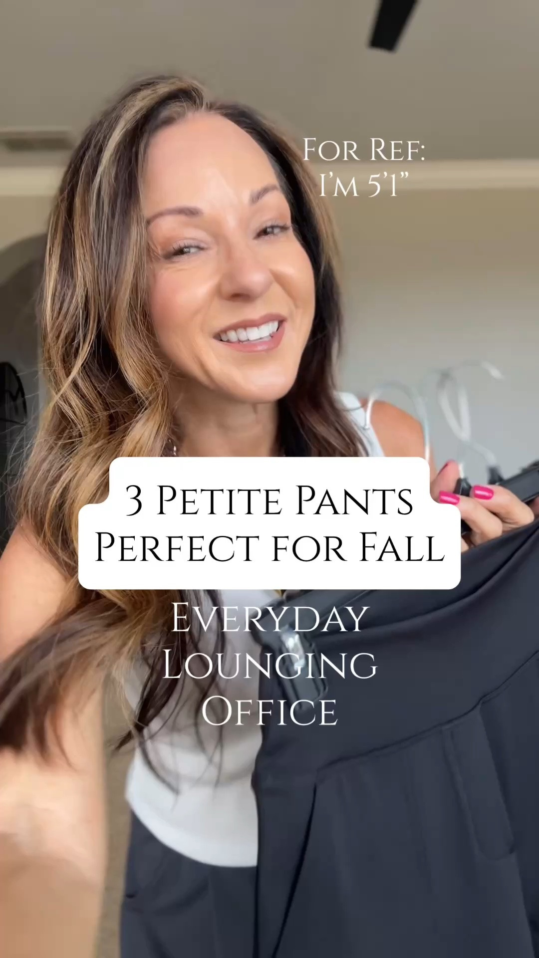 🚨 Limited time code on pants: G4FREE10
3 Pants that come in multiple length options! For ref: I'm 5'1".  I am wearing the XS petite in the pleated trousers.  In the ankle pant, I am wearing the XS petite & XS reg, the wide leg sweatpants XS short.

#LTKOver40 #LTKSaleAlert #LTKPetite