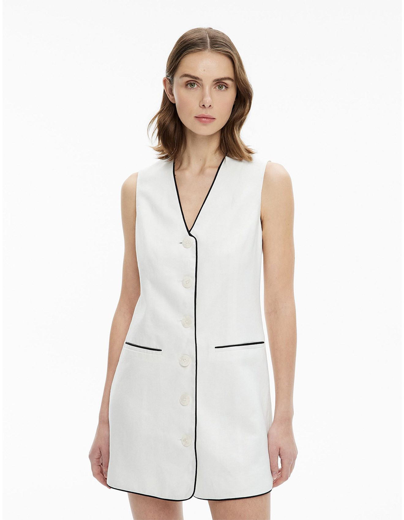 Contrast Piped Dress | David Jones (Australia & New Zealand)