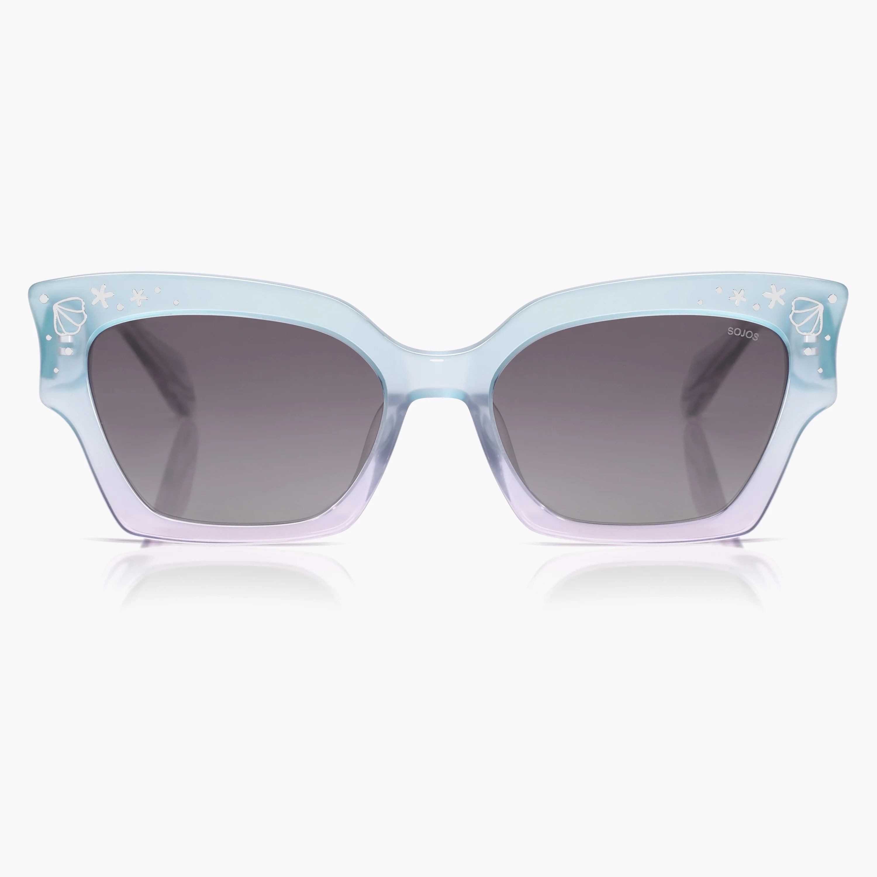 SOJOS X Oceanus Melody Sunglasses Ocean-inspired | SOJOS EYEWEAR | SOJOS VISION